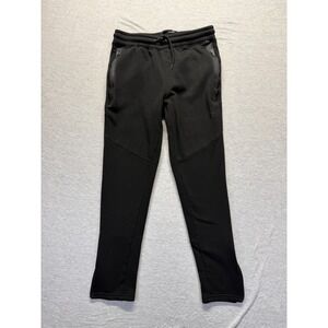RBX Active Sweatpants Mens Medium Black Logo Fleece Lined Drawstring Athleisure